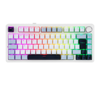 EPOMAKER x AULA F75 ISO-DE kabellose mechanische Tastatur mit Tri-Mode-Konnektivität, deutschem QWERTZ-Layout und 4000 mAh Akku