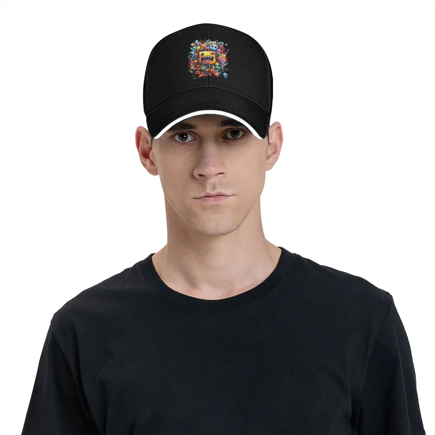 Geometry Cube Gaming Dash Baseball Cap Hip Hop  Sandwich Hats Unisex Adjustable Dad Hat Sport