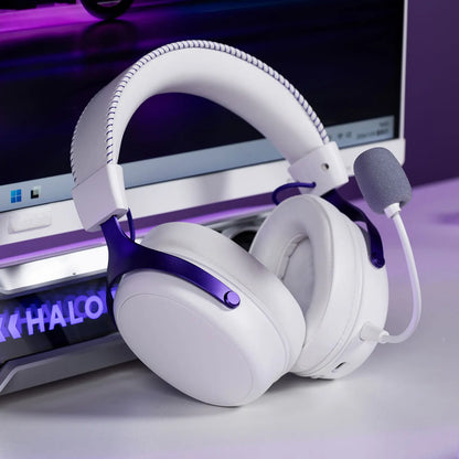 Cuffie gaming AKKO Verge S9 con microfono – Driver da 53mm, Bluetooth wireless quad-mode 5.3, audio surround 7.1, cuffie gaming professionali per FPS