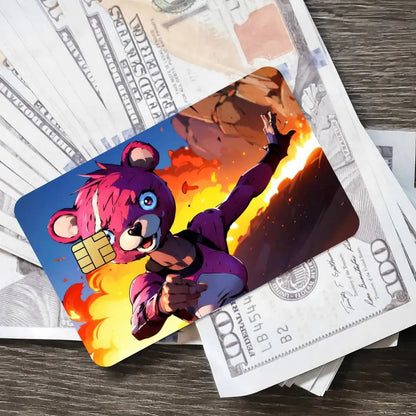 Pegatinas de tarjeta de juego Cuddle Team Leader Fortnite para tarjeta bancaria, película protectora impermeable adhesiva, regalo sorpresa
