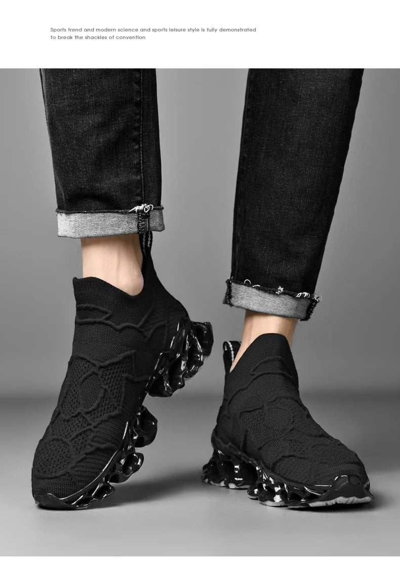 chaussure homme Baskets blanches de luxe pour hommes, chaussures de course décontractées, mocassins à la mode