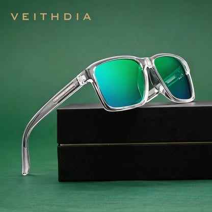 VEITHDIA Polarized UV400 Sunglasses Fashion Photochromic Gradient Mirror Lens Sports Driving Eyeglasses for Men And Women X7919