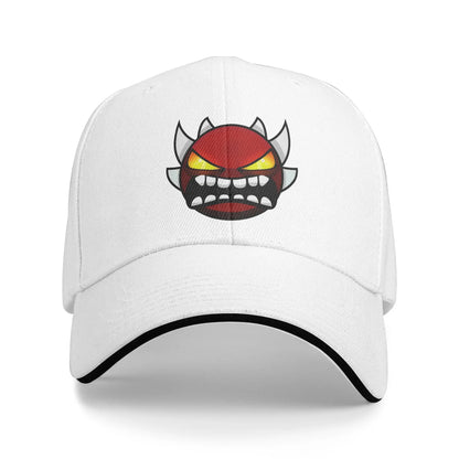 Geometry Gaming Cube Dash Baseball Caps Hip Hop Extreme Demon Sandwich Cap Unisex Style Adjustable Dad Hat Running Golf