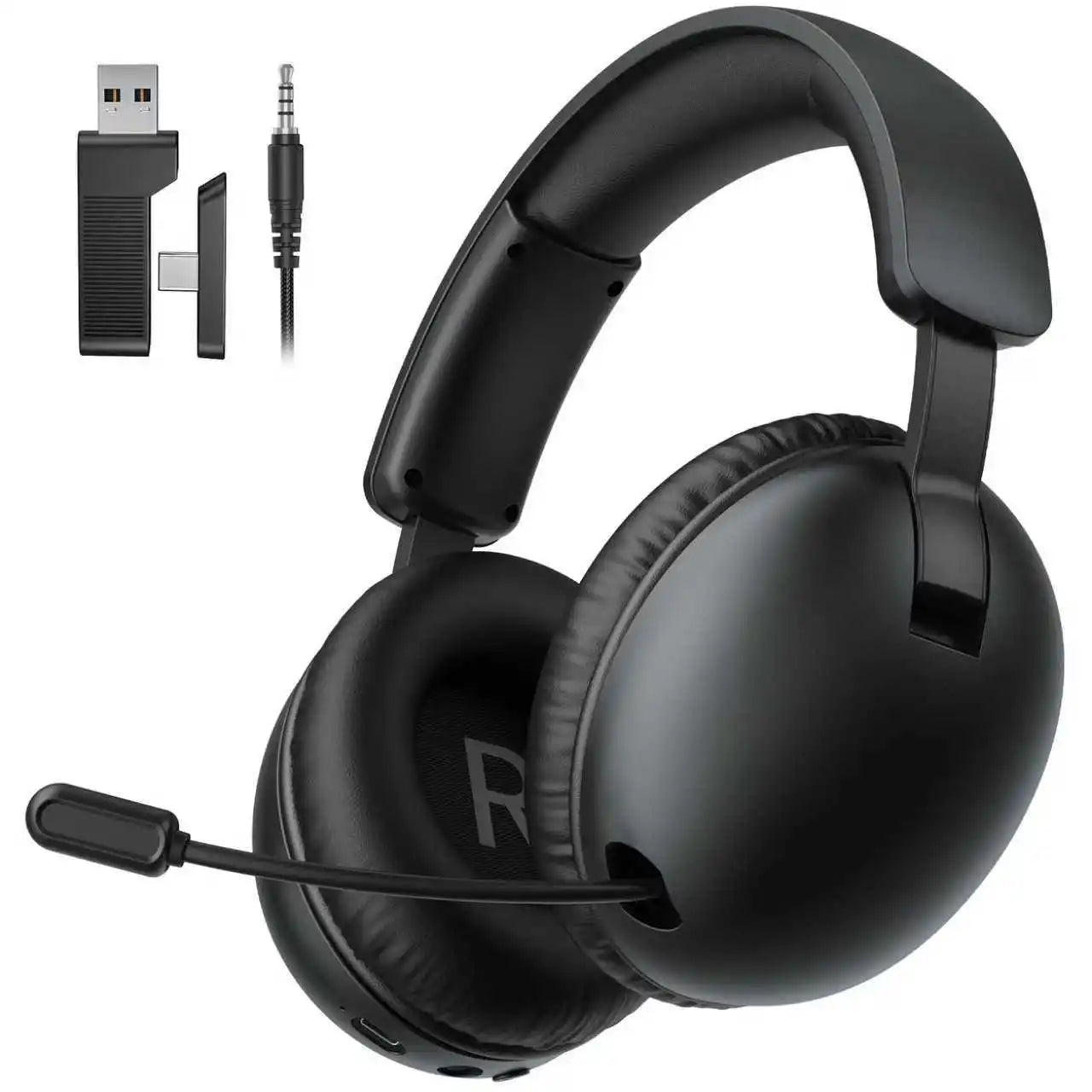 Acincai BL500 Wireless Gaming Headset with Mic for PS5, PS4, PC, Bluetooth Gaming Headphones and microphone