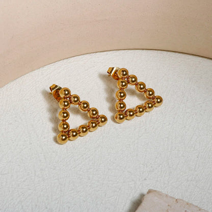 Hoop Earrings for Women Trendy Golden Stainless Steel Earring Jewelry New