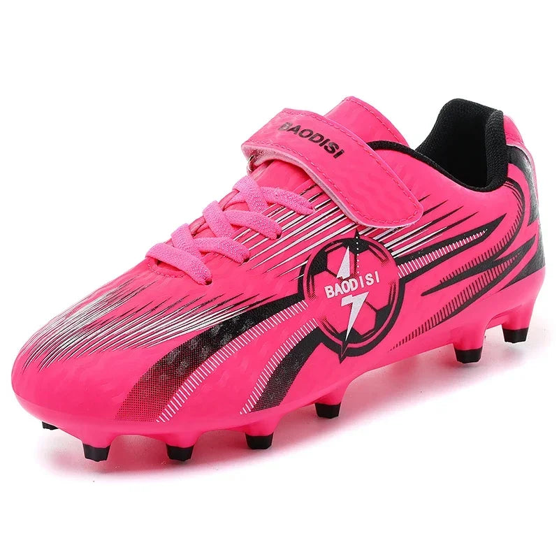 Chaussures de football originales à crampons pour cheville, nouvelles chaussures de football pour enfants, chaussures de futsal, baskets rapides pour intérieur, chaussures de sport pour terrain de société, chaussures de f