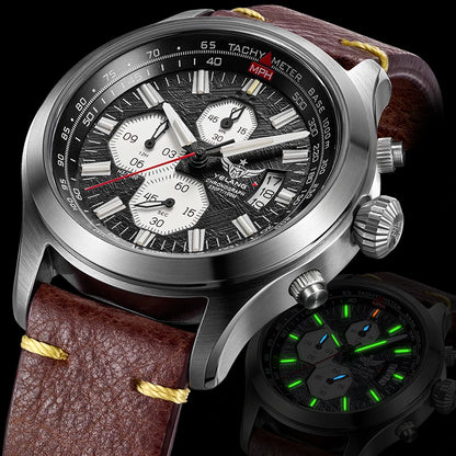 YELANG V1029S Men's Quartz Watch 42mm Japan OS10 Movement T100 Luminous 100M Waterproof Sports Military Style Watches Sapphire