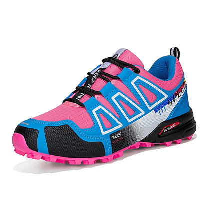 Unisex Outdoor Hiking Shoes Lace-Up Non-Slip Lightweight Men Tactical Training Sports Shoes Women Lockless Casual Cycling Shoes