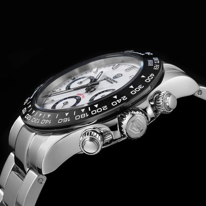 Watchdives WD16500 V2 Men Watch VK63 Quartz Movement Chronograph Wristwatch Stainless Steel Sapphire Crystal Luminous  Watches