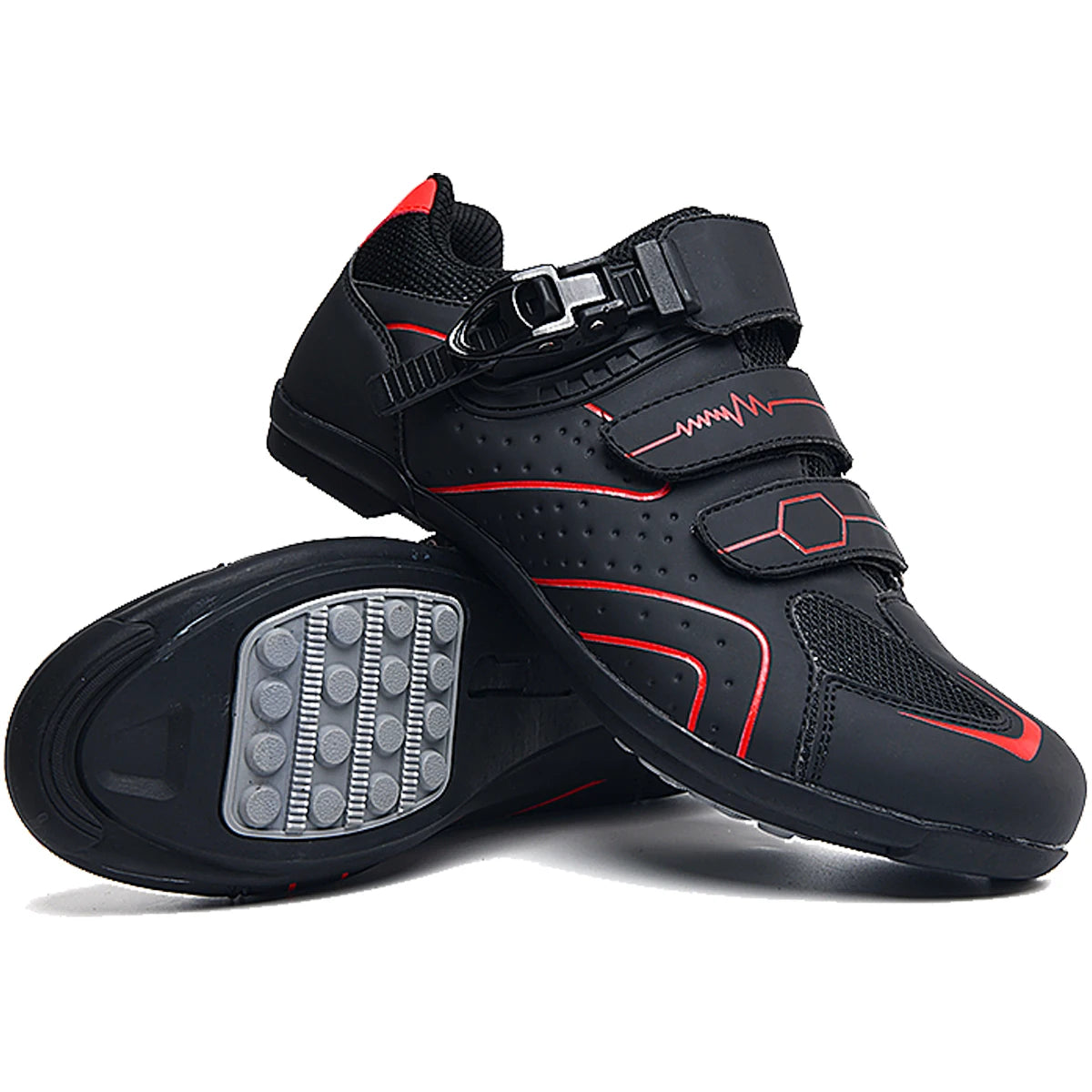 Neue Fahrrad-Sneaker für Herren mit Cleats – Speed-Fahrradschuhe für Damen, Fahrradschuhe mit Gummisohle
