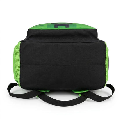 In Stock Minecraft Backpack Large Capacity Lightweight Pressure Relief Cartoon Print Outdoor Travel Hiking For Men Students