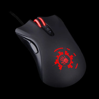 A4TECH Bloody A91 Gaming Mouse 4000 DPI Wired RGB Gaming Mouse, 8 Programmable Buttons, 1000Hz Polling Rate, Drag Click Gaming Mouse
