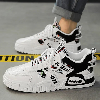 Nuove scarpe da uomo stile skateboard, sneaker estive in pelle casual fashion outdoor per running, sport, trekking e tennis, platform di lusso firmate