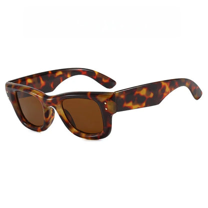 New Fashion Casual Orange Square Sunglasses For Women Men Vintage High Quality Sun Glasses Shades UV400 Eyewear
