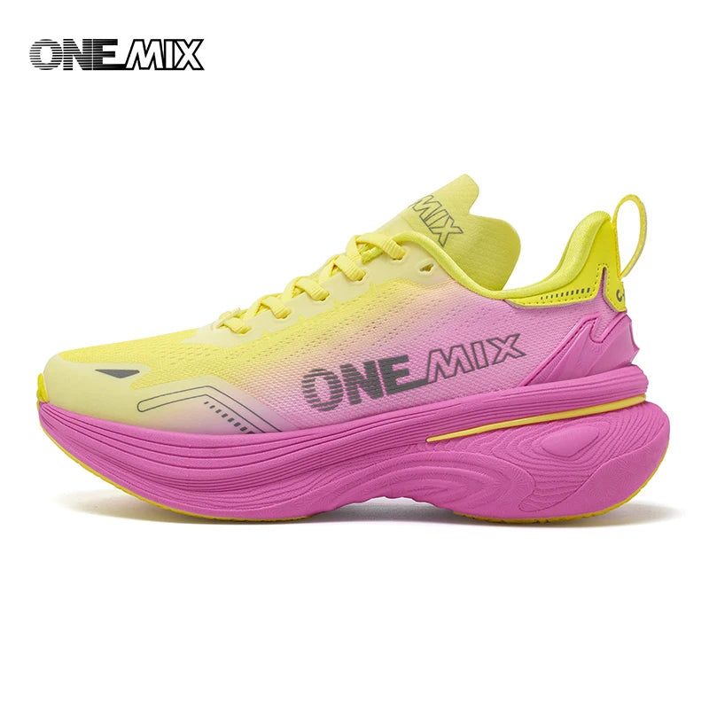 ONEMIX Nové běžecké boty s polstrováním pro ženy a muže, lehké, módní outdoorové tenisky, sportovní obuv na silnici, trénink, jogging, fitness