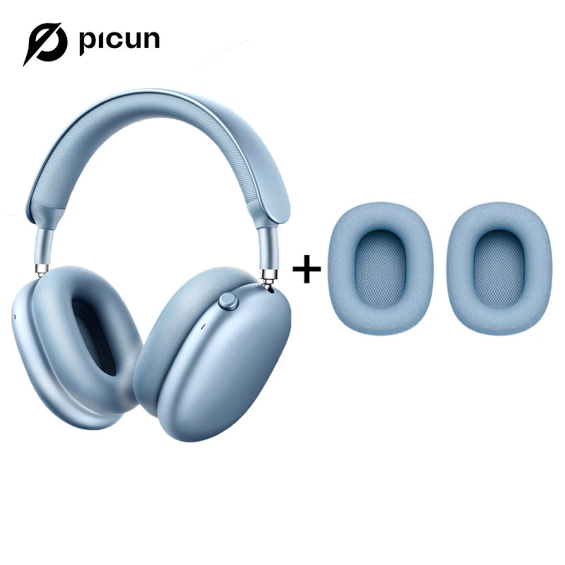 Auscultadores Sem Fios Picun F8MAX ANC com Cancelamento Ativo de Ruído Híbrido de 59dB, Áudio Espacial, Bluetooth 6.0, Over Ear, 180H