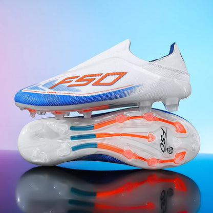New Men Soccer Shoes Football Boots Non-Slip Boys Sneakers Hot-selling Grass Cleats High-quality Match Outdoor High-top Light