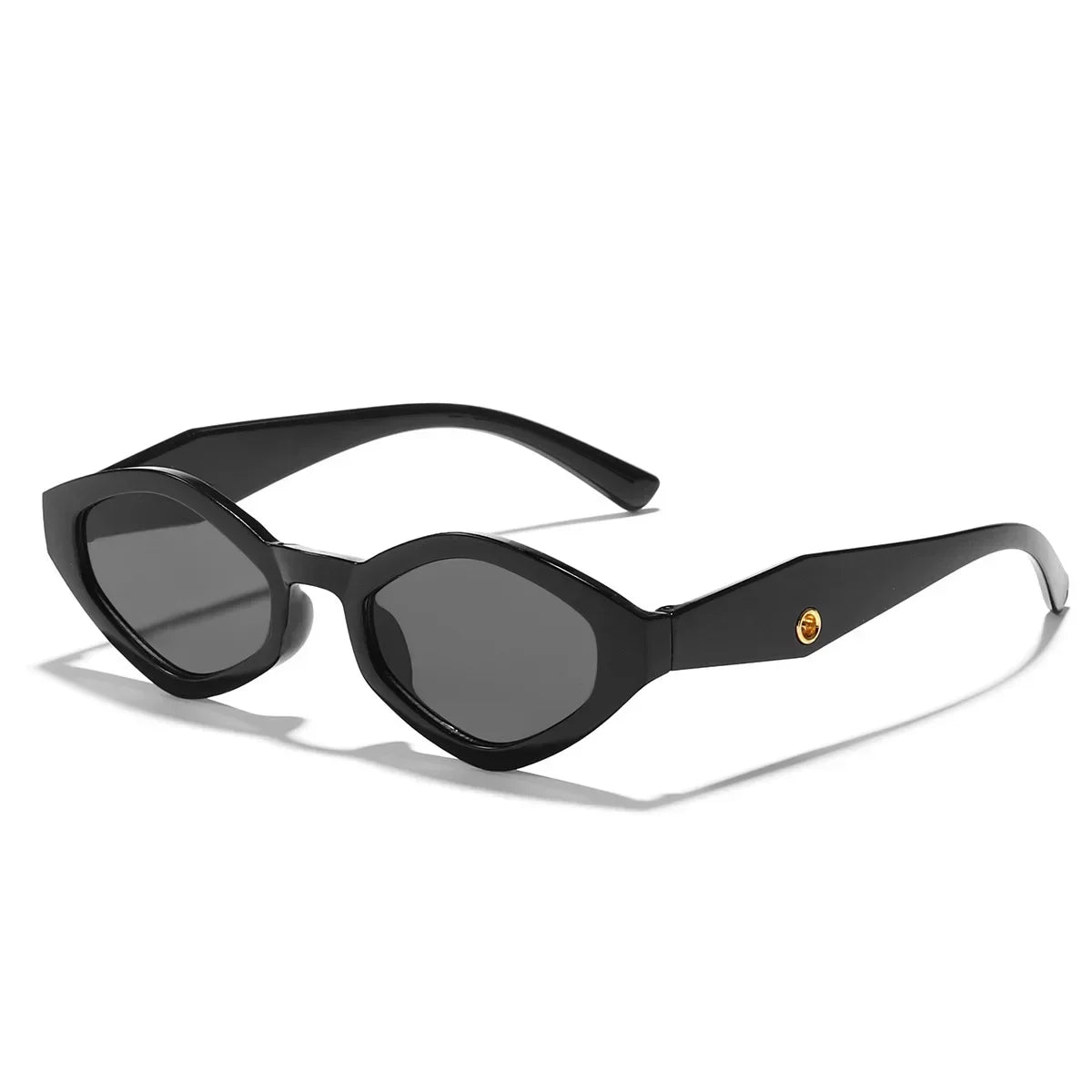European and American Versatile Irregular Small Frame Sunglasses Fashionable and Trendy UV Resistant Street Photography Glasses