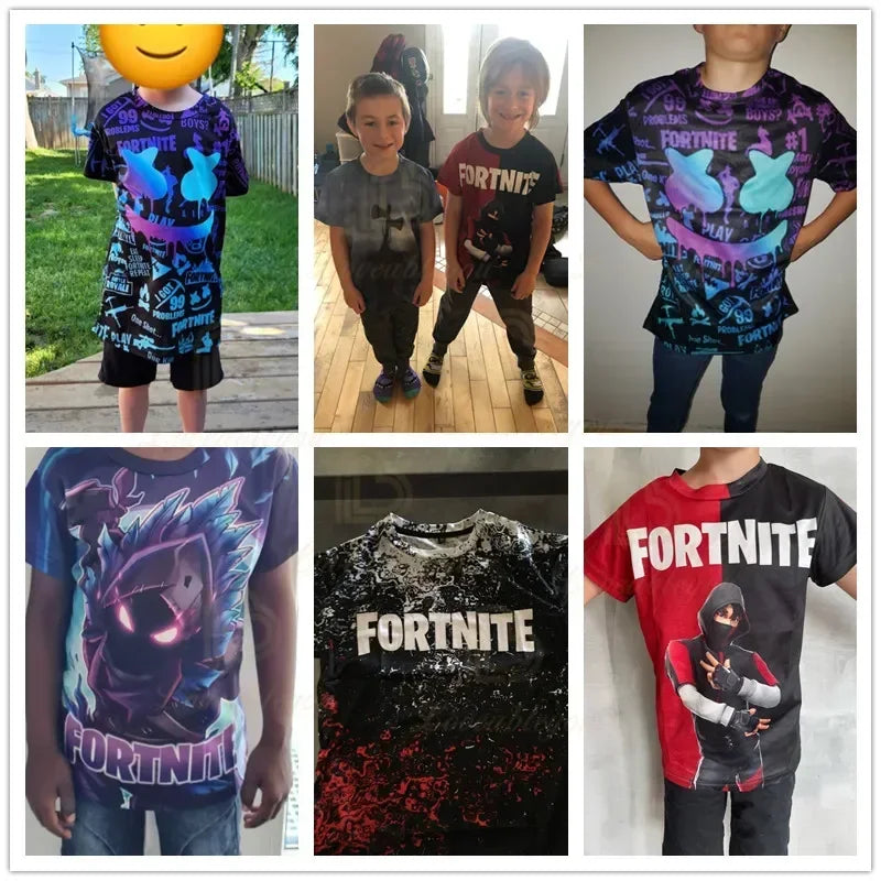 Birthday Gifts 3D Print Banana Peely Team Leader Bear F-Fortnite T Shirt T-shirt Men's Tee Battle Royale Game Summer Tops