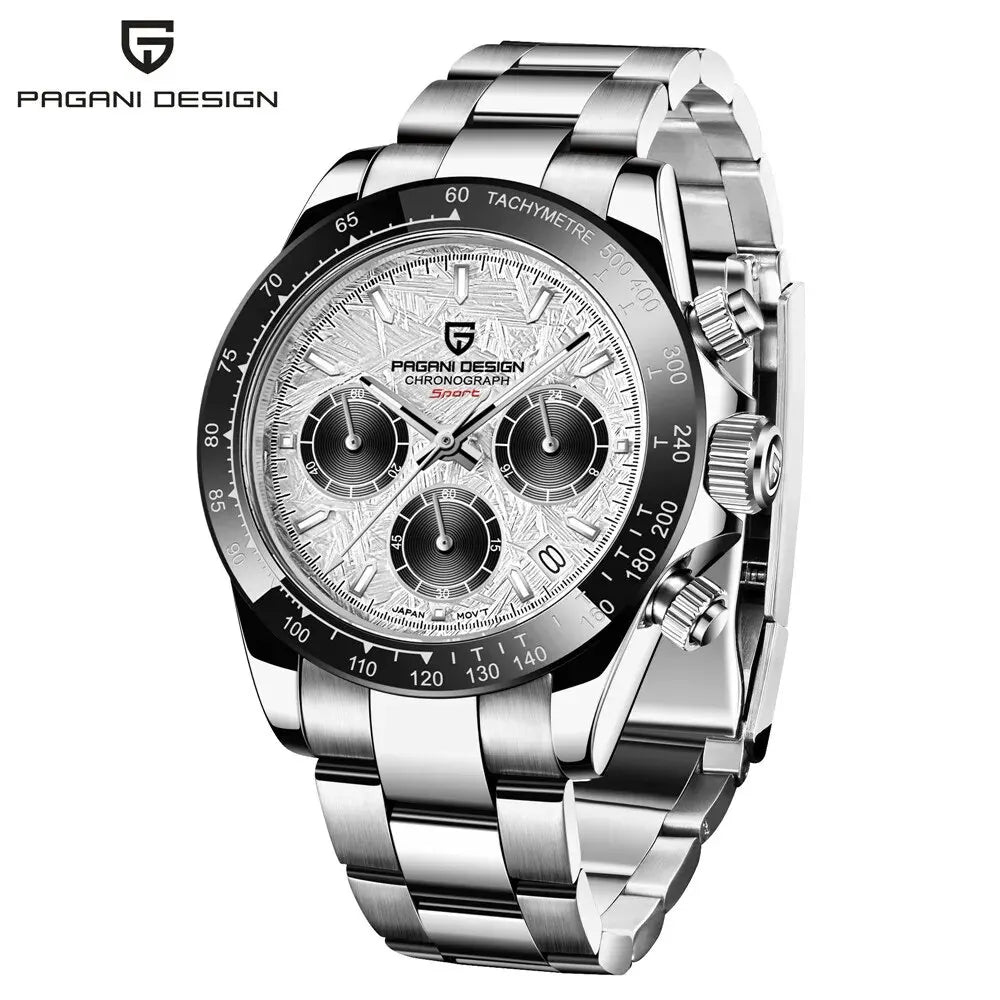 2026 New PAGANI DESIGN Chronograph Luxury Quartz Wrist Watch Automatic Date 100M Waterproof JAPAN VK63 Movement