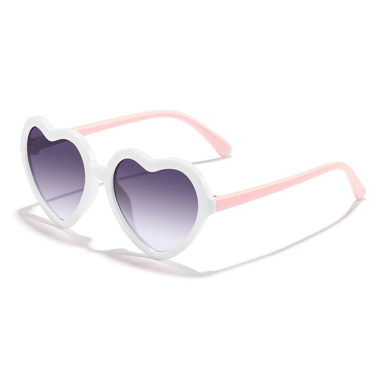 Stylish Kids rose pink Heart Sunglasses UV400 Protection Adjustable Frame for Boys Girls Baby Toddler 0-12 Years eyewear