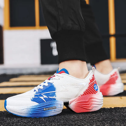 Zapatillas deportivas de alto rebote para pareja, profesionales para maratón, cómodas para jogging, con amortiguación, antideslizantes y para carreras