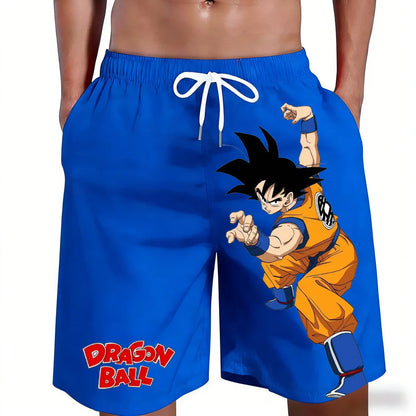 2026 Dragon Ball Goku Kame Symbol Beach Shorts Men Women Kids Retro Anime Graphic Swim Trunks Casual Summer Board Shorts