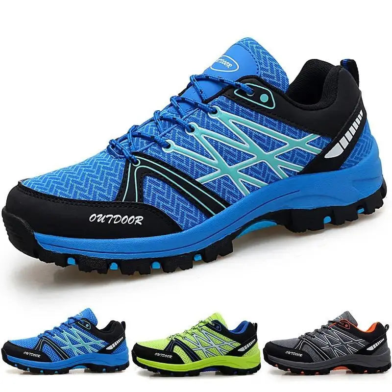 Marken-Wanderschuhe für Herren, atmungsaktive Mesh-Reiseschuhe, wasserdichte Outdoor-Schuhe für Jagd und Angeln, Berg-, Offroad-, Reit- und Sportschuhe