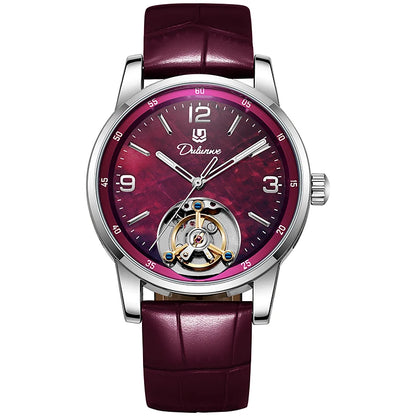 Ceas Tourbillon pentru bărbați, sportiv, automat, mecanic, rezistent la apă, ceas de mână de lux, de marcă de top