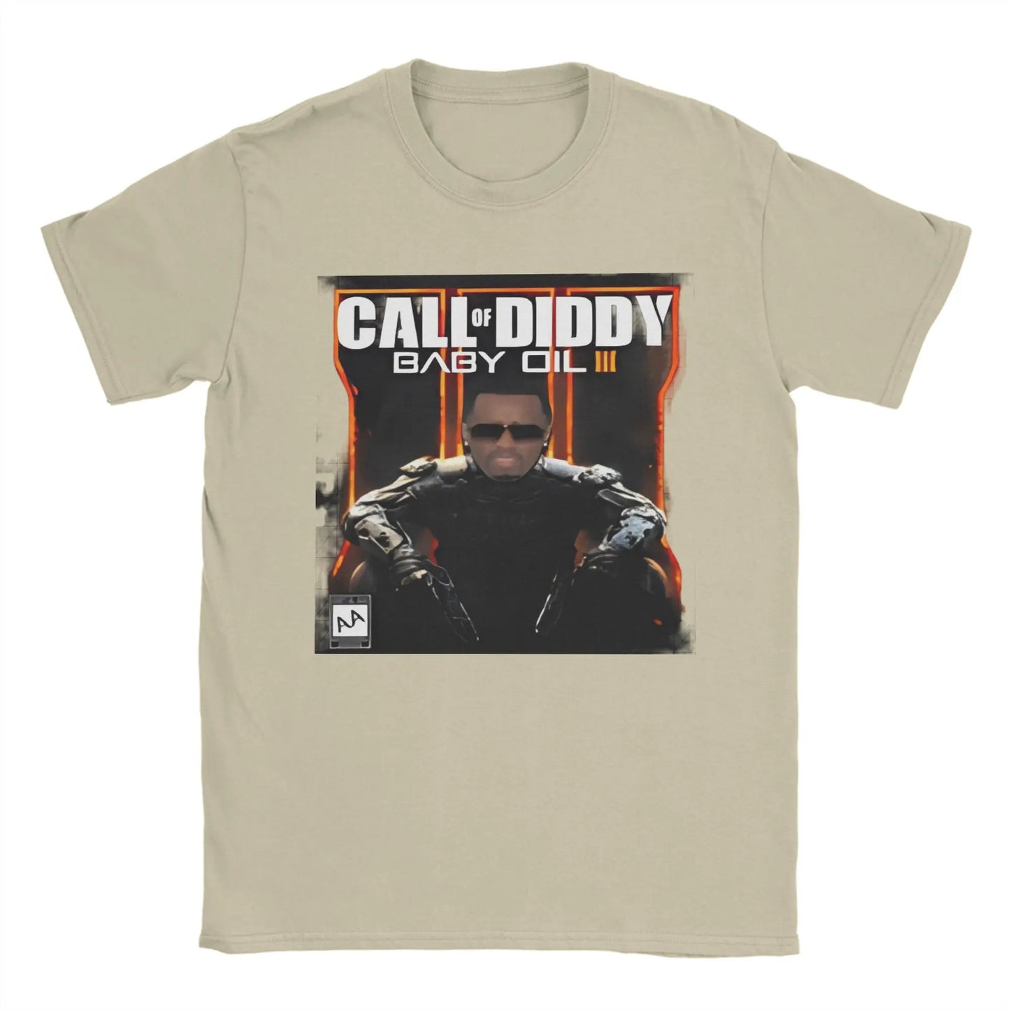 Men T-Shirt Call of Diddy Party Brainrot Sigma Humorous 100% Cotton Tees Short Sleeve  T Shirt O Neck Clothes Classic