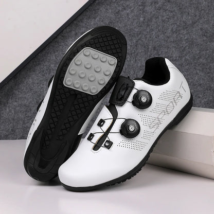 Scarpe da ciclismo ultraleggere, traspiranti e leggere, suole rigide compatibili SPD per allenamento e competizioni su bici da strada e mountain bike