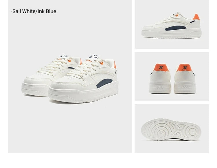 Xtep Skateboarding-Schuhe 2025 Sommer Leichte Sportschuhe mit dicker Sohle Low-Top-Sneaker im modischen Street-Style 875319310016