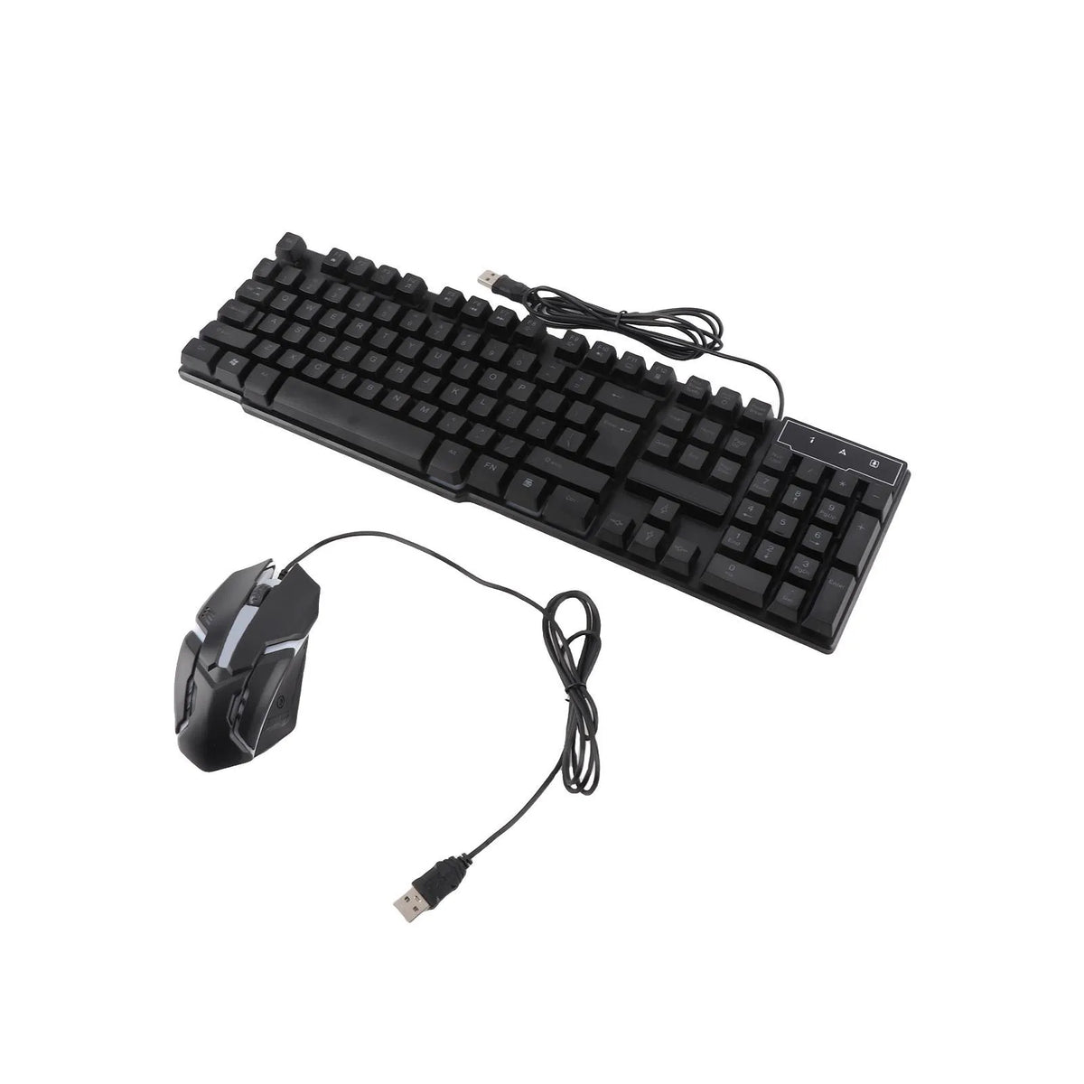 Keyboard Mouse Combo 4-piece Gaming Combo Ergonomic 104 Keys Keyboard 4-color Breathing Light Mouse Headset Anti-slip Mouse Pad