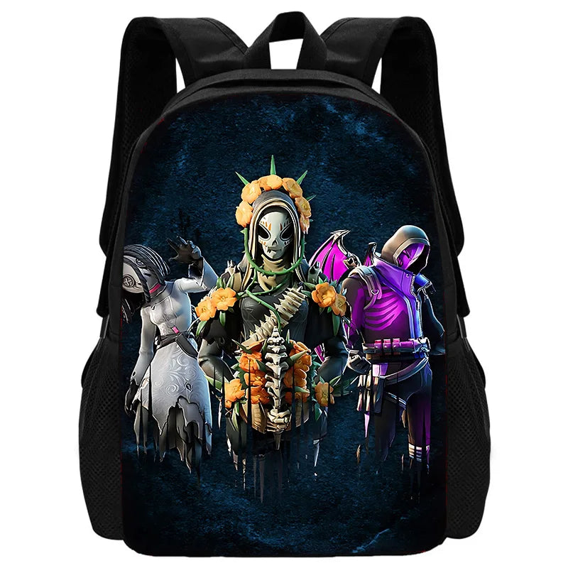 Mochilas Infantis Classic Game FortniteS para Rapazes e Raparigas, Presente de Aniversário para Estudantes, Mochilas Escolares Unissexo para Criança, Mochila de Campismo Durável