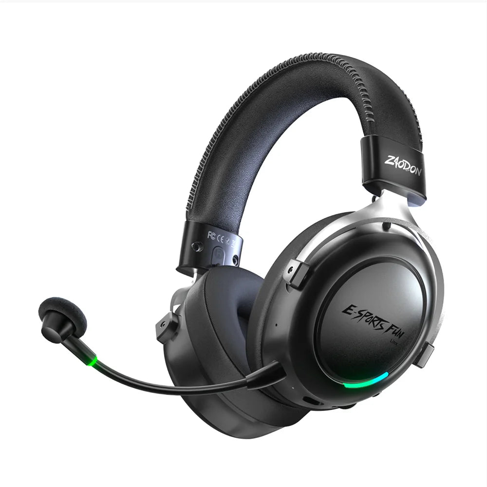 HaaYot Professional Wireless Gaming Bluetooth 6.0 Headset, 7.1 Virtual Surround Sound, Low Latency 15ms for PC, PS5, Mobile, Switch