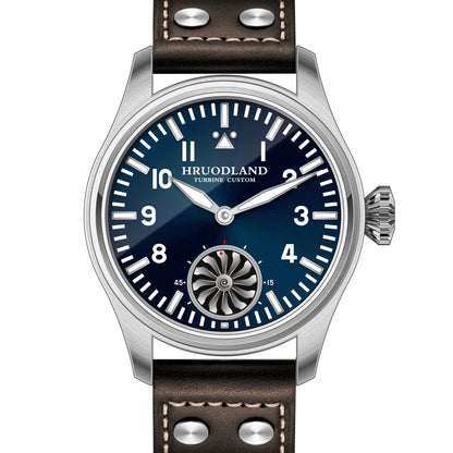 Hruodland 2025 Nuovo orologio meccanico da uomo Seagull ST3620 Retro Pilot 43MM BGW-9 luminoso, vetro zaffiro, turbina, Reloj Hombre