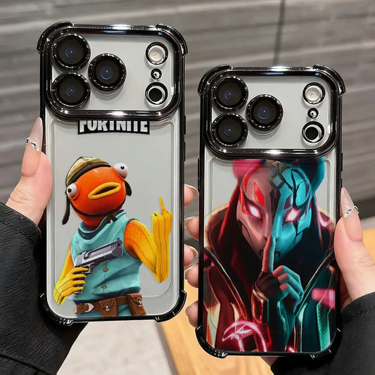 Etui na telefon Anime Fortnites Game Plating do Xiaomi Redmi A7 15 A3 15C 14C K50 A1 Note 15 14 13 12 12s Pro Plus 4G 5G, odporne na upadki