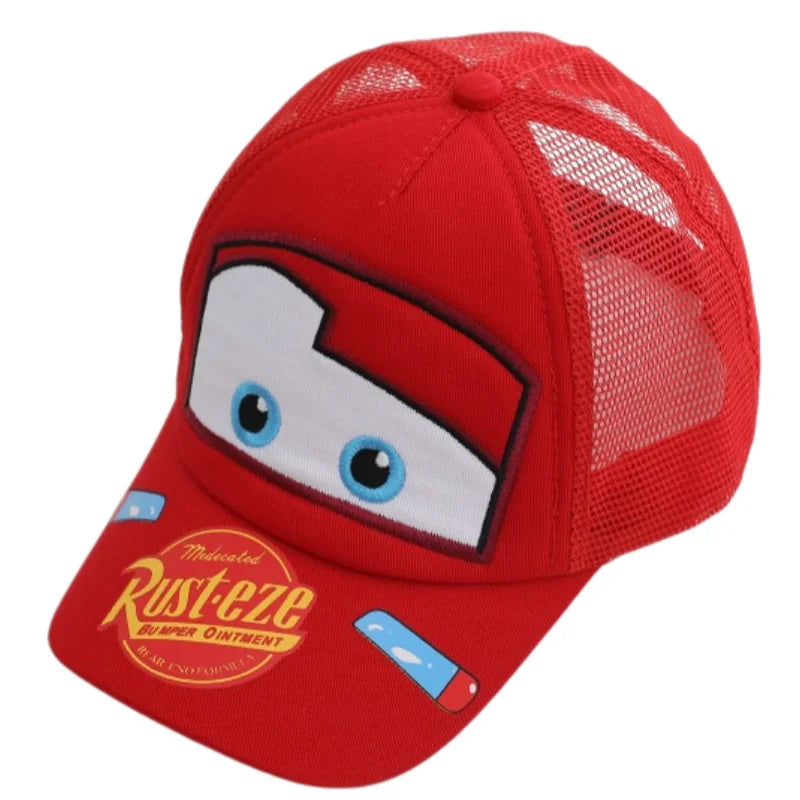 Lightning McQueen baseball cap with high-quality print suitable for men women and students versatile summer sun protection cap