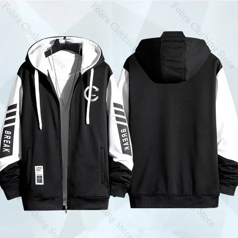 Produit gaming premium Fraquane, Anime Link Click Charles Lucas Same Coat Hoodies Cosplay Costume Sweatshirts Man Hoodie Women Man Clothing Men's Sweatshirts, équipement gamer