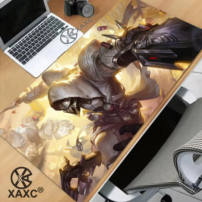 Tapete de Rato Grande Overwatch Kawaii XXL para PC, Tapete de Secretária para Computador, Gamer, Escritório, Teclado, Mesa, Acessórios Gaming, Mousepad XAXC