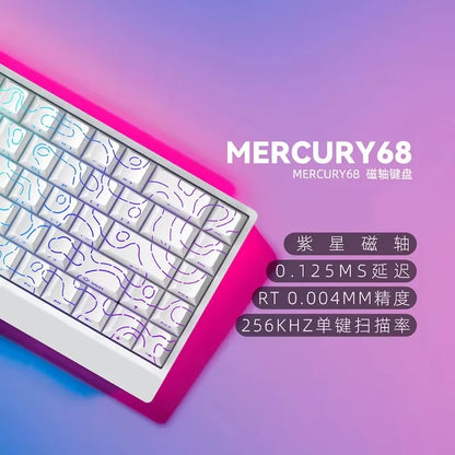 IROK Carotmas Mercury68 mechanische Tastatur mit Magnetschaltern, 8K, 68 Tasten, RT 0.004mm, geringe Latenz, individuell anpassbare kabelgebundene Gaming-Tastatur, PC-Geschenk