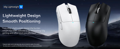 ATTACK SHARK X11SE kabellose Gaming-Maus, Tri-Mode, 63g Superlight mit PAW3311-Sensor, 22000 DPI, 300mAh Akku, Dual Driver