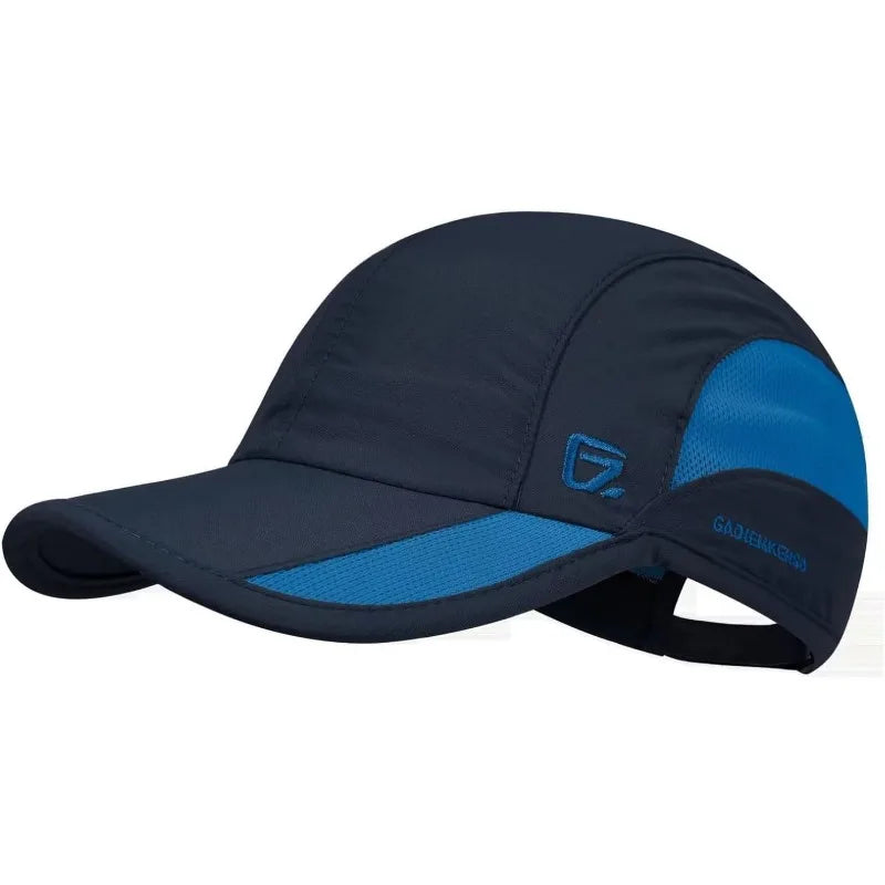 GADIEMKENSD Summer For Men Sports Running Sweat Baseball Cap Male Golf Quick Dry Women Solid Snapback Mesh Hat Visor Hat