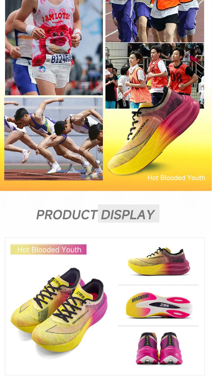 Sapatilhas Profissionais de Maratona IRUNSVAN para Homem, com Placa de Carbono em Nylon, para Corrida em Estrada, Leves, Ténis Desportivos para Mulher