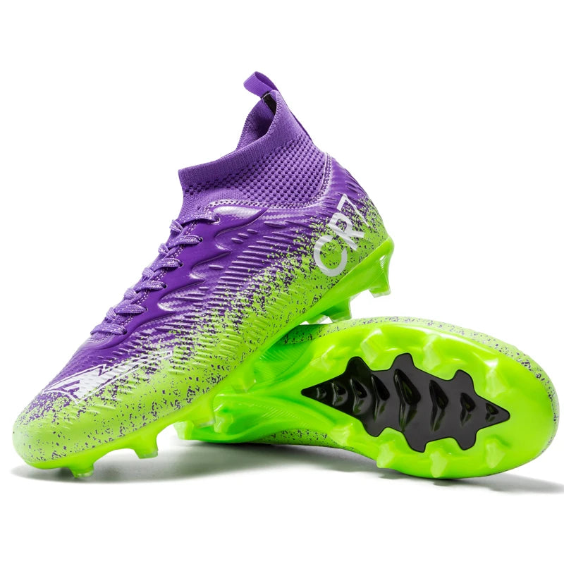 Scarpe da calcio da adulto autunnali di tendenza, ammortizzanti, morbide e stabili, scarpe sportive leggere con ritorno elastico e tacchetti avvolgenti
