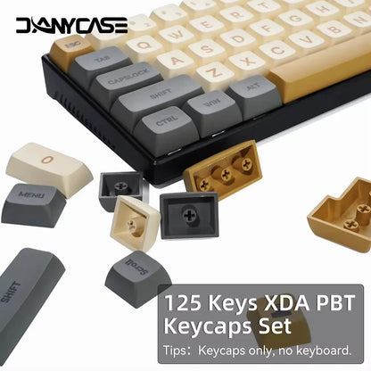 Set di keycap XDA PBT da 125 tasti Matcha Green per tastiera meccanica a 61/64/68/75/87/98/104/108 tasti per Cherry/Gateron/Otemu/Kailh