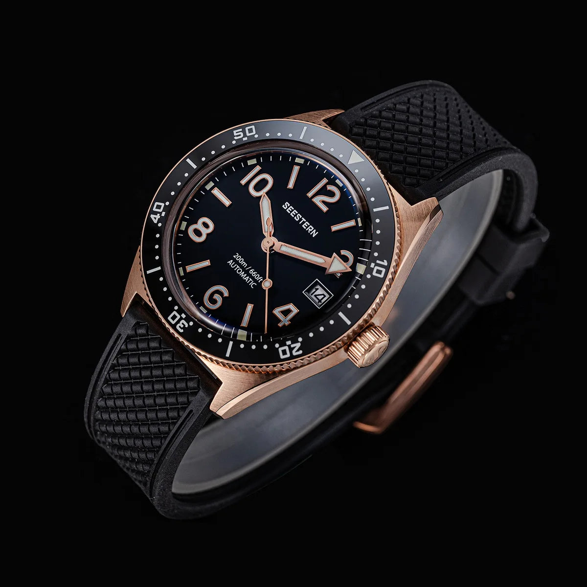 Sugess Diving Watch for Men Automatic Mechanical Wristwatches 20ATM Waterproof Sapphire NH35A Movement BGW9 Luminous New S434-2