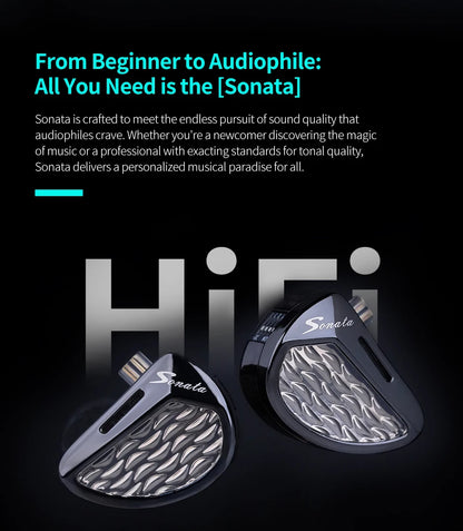 KZ Sonata 28BA Units Upgraded HIFI Headphones On-ear tunable balanced armature unit Wired gaming headphones