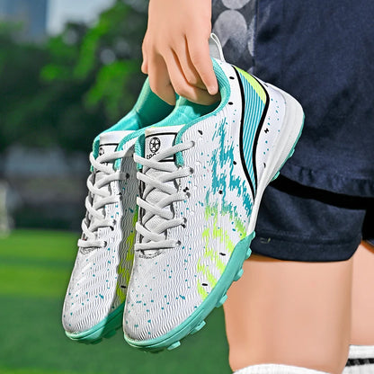Chaussures de football professionnelles pour enfants, chaussures d'entraînement en plein air, chaussures de sport pour garçons et filles, chaussures de Futsal antidérapantes pour enfants