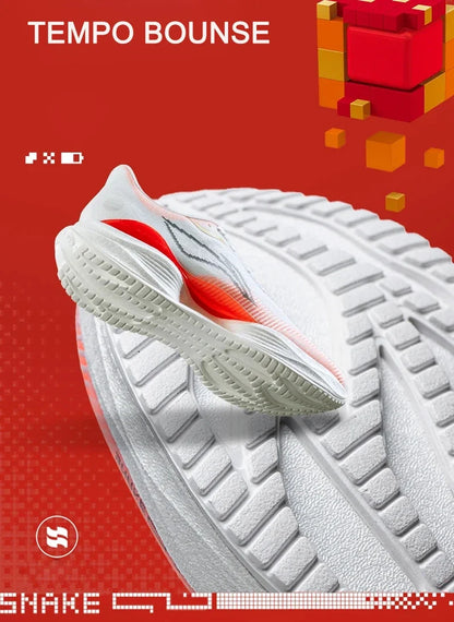 Li-Ning Men's SUPER LIGHT 22 Light Running Shoes BOOM FIBER Cushion TEMPO BOUNCE Li-Ning Breathable Anti-Slip Sneakers ARBV001